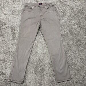 UNTUCKit Men's Straight Fit Chrome Pants Size 34x32, Tan Khaki Cotton